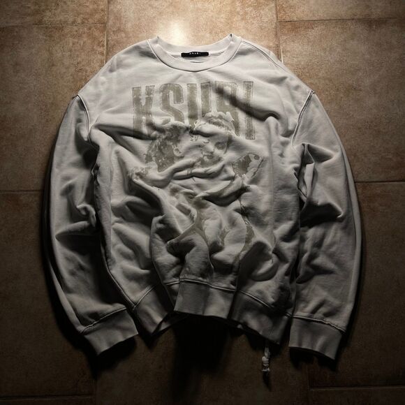 Ksubi Men's Cream and White Sweatshirt